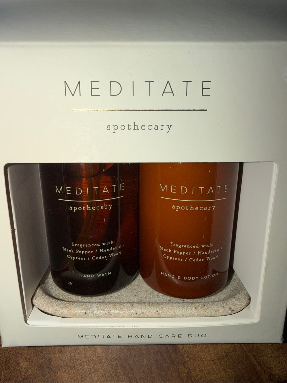 Meditate Apothecary Hand Care Duo - Amber Bottles